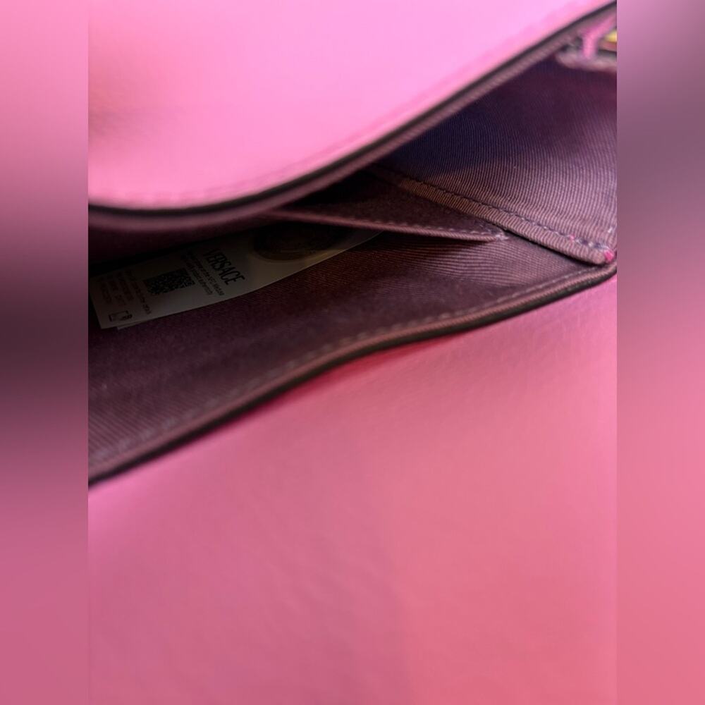 Versace Pink Leather Medusa Crossbody Bag - Picture 8 of 14